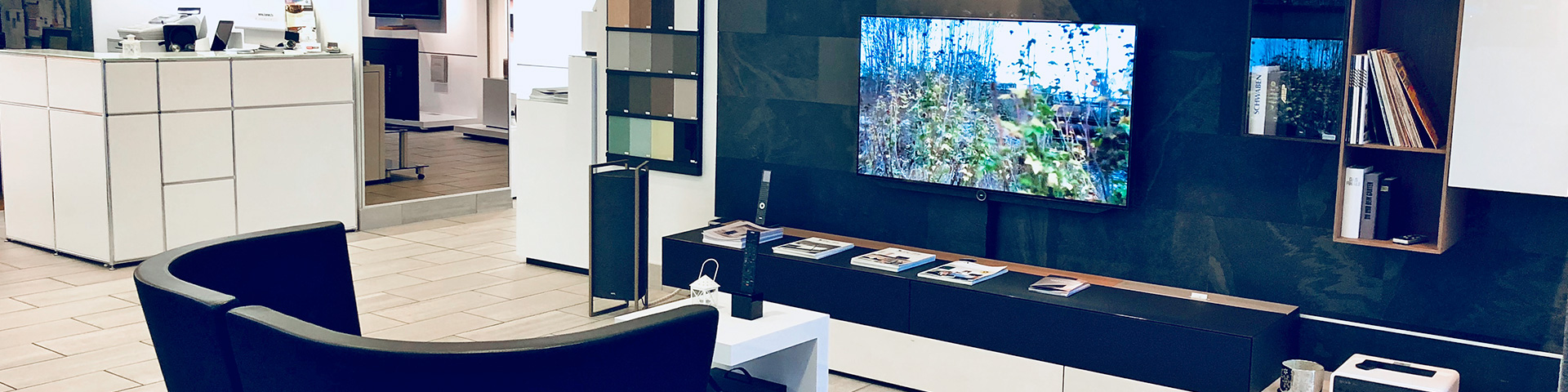 Intérieur du showroom de Moudon